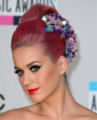 Katy Perry's Pink Updo Hairstyle
