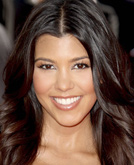 Kourtney Kardashian's Long Wavy Hairstyle at Emmy Awards 2009