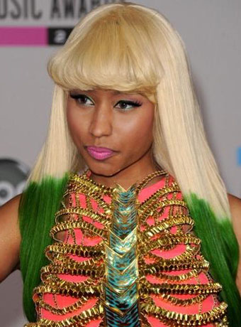 Nicki Minaj's Green Tipped Wig