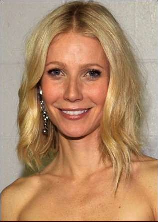 Gwyneth Paltrow Sexy Shoulder Length Hairstyle at Grammys 2009