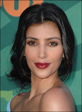 kim kardashian hair updos. Kim Kardashian - Teen Choice