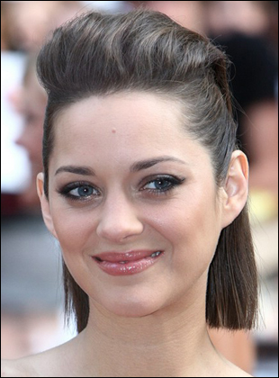 hayden panettiere bob hairstyle back. Marion Cotillard#39;s Pulled Back