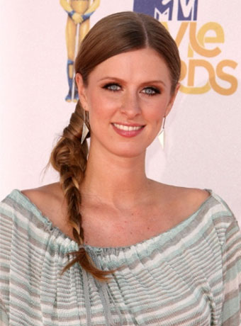 Nicky Hilton's Loosely Big Side Braided Ponytail