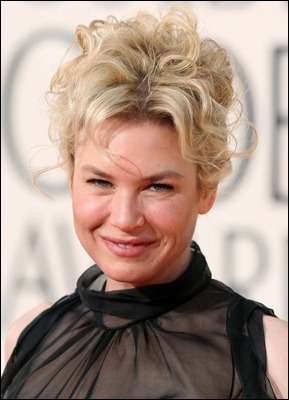 Renee Zellweger's Blond Hairstyle at Golden Globes 2009