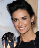 Demi Moore's Loose Updo Hairstyle