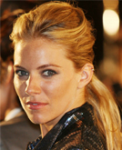 Sienna Miller Pulled-back Hairstyle with Low Ponytail
