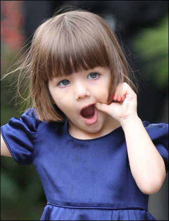 Suri Cruise Picture Hairstyle on Suri Cruise With Bob Hairstyle
